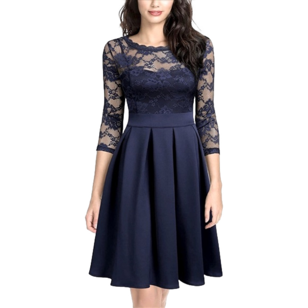 🆕NWT🆕Miusol semi-formal navy blue dress. - Picture 1 of 5